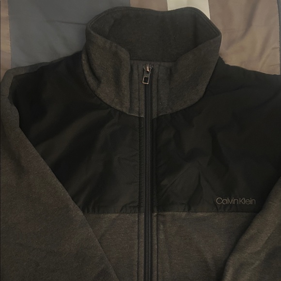 Calvin Klein Large full zipper up Gray & Black - Picture 1 of 6